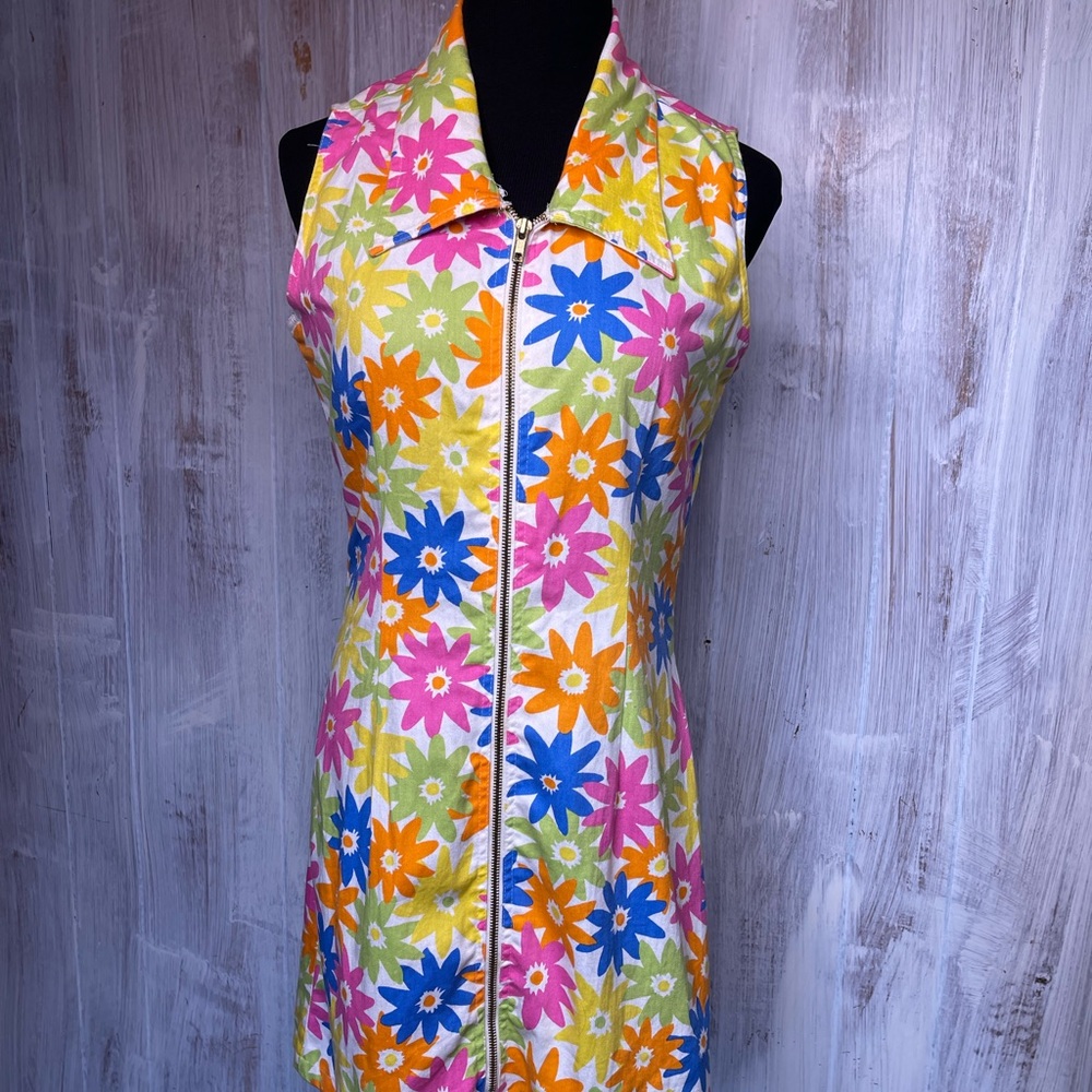 1960s Mod Flower Dress